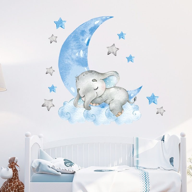 BabyElephant™- Autocollants muraux pour chambre de bébé | bébé - Essentials baby's